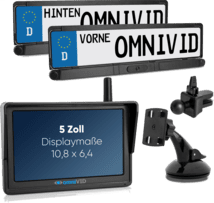 omniVID Solar6 DUO Kabelloses Solar-Rückfahrvideosystem