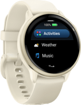 Garmin vivoactive 6 bone/lunargold