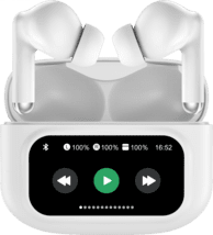Denver TWD-305 TW BT Earbuds/Ladecase m. Touchscreen weiß