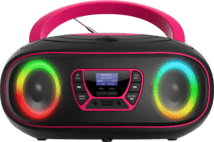 Denver TDB-212 DAB+ Boombox FM/BT/USB/CD/AUX pink