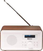 Denver DAB-30 Digitalradio dunkles Holz