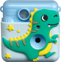Denver KPC-1363 Kinder Sofortbild-Kamera Dino blau