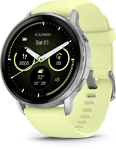 Garmin Venu 4 Smartwatch 45mm grau/silber zitrone