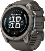 Garmin fenix 9 51mm Kieselgrau/Titan Silikon Armband