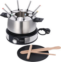 Severin FO 2471 Fondue-Crepe-Kombination 8 Pers edelstahl